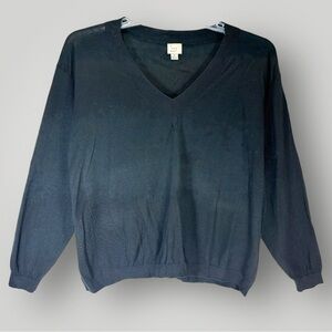 A New Day Women’s V Neck Black Sweater Size L Pullover